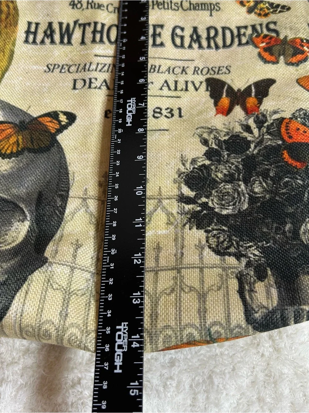 Hawthorne Gardens Graphic Canvas Tote Bag